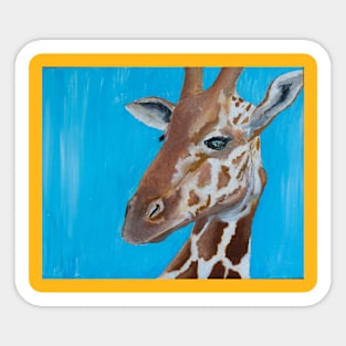 Original Giraffe Art Sticker